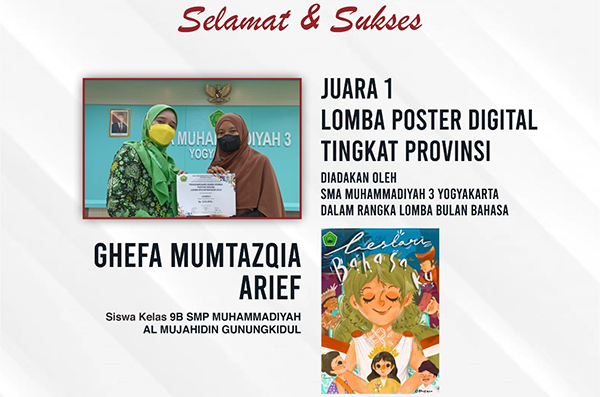 Ghefa Mumtazqia Arief - Raih Juara 1 Lomba Poster Digital Tingkat Provinsi