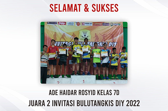 Ade Haidar 7D; Juara 2 Invitasi Bulutangkis DIY