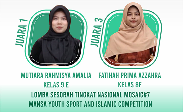 Dua siswi SMP Muhammadiyah Al Mujahidin, Raih Juara Sesorah Bahasa Jawa Tingkat Nasional