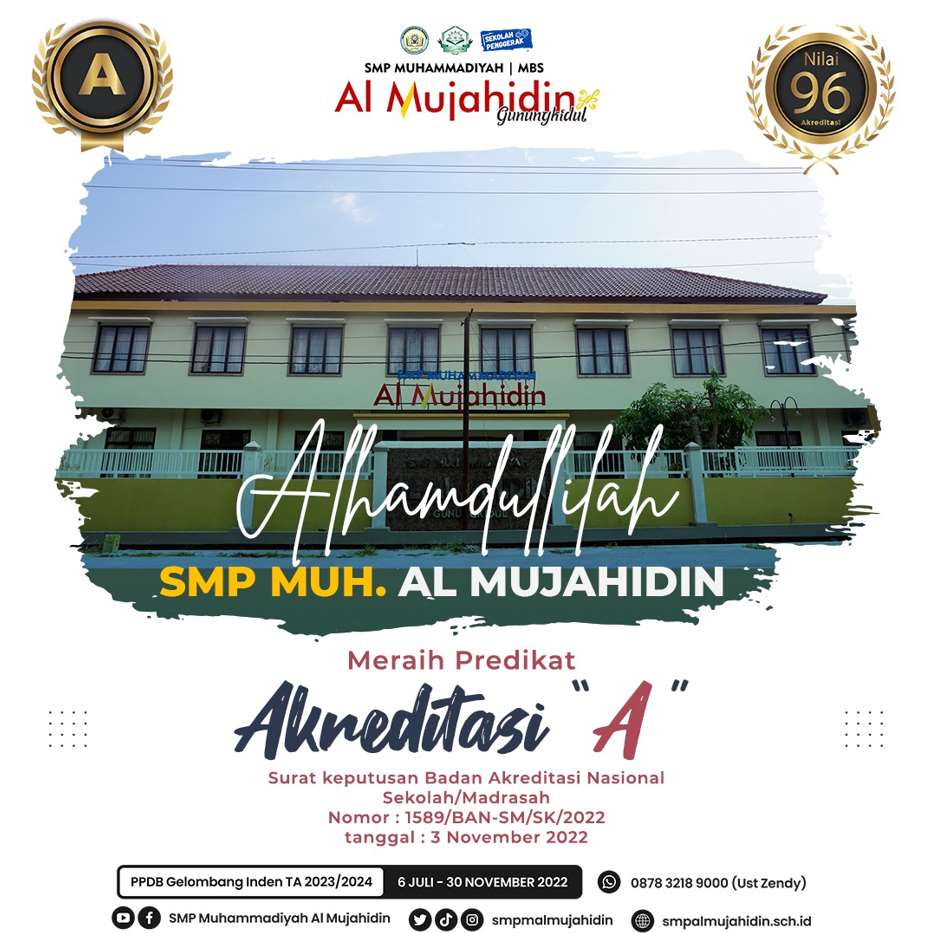 Akreditasi A dengan Nilai 96